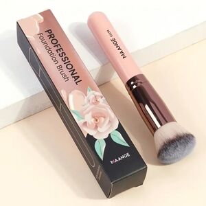 Professional Foundation Brush - MAANGE Pink Round Top Soft Fluffy Makeup Brush